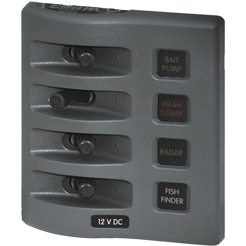 Blue Sea 1520 Remote Control Switch – 360 Panel – 3 Blank